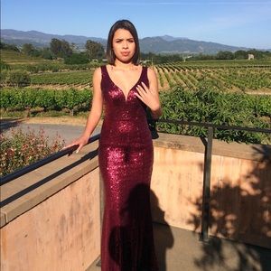 Red Mermaid Prom Dress